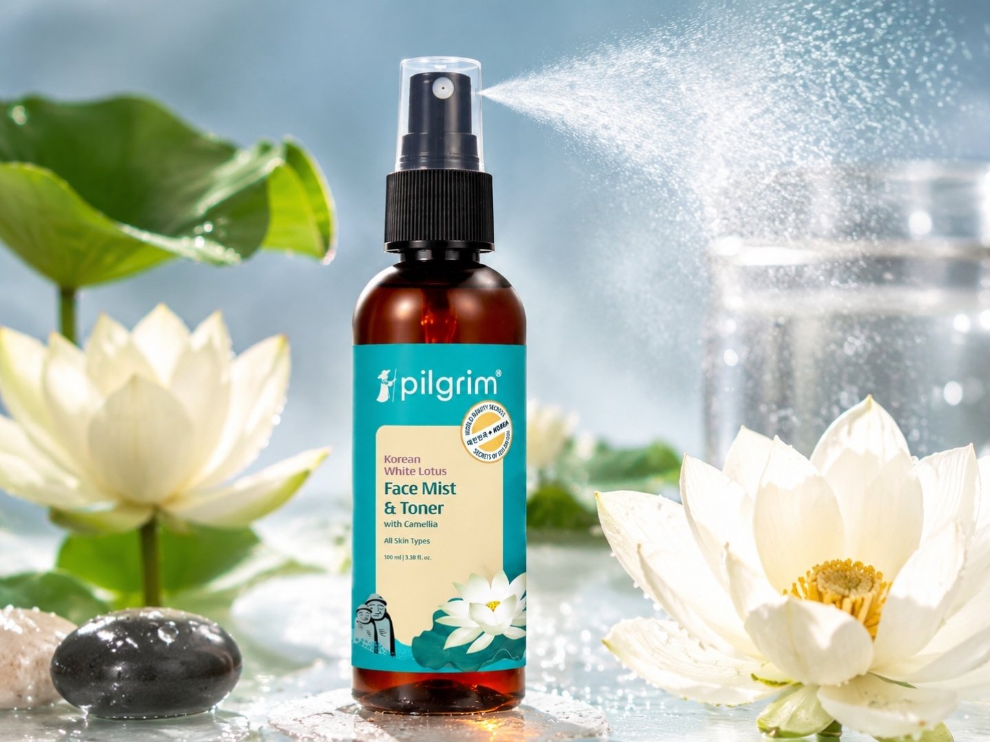 Pilgrim White Lotus Face Mist & Toner (100ml)