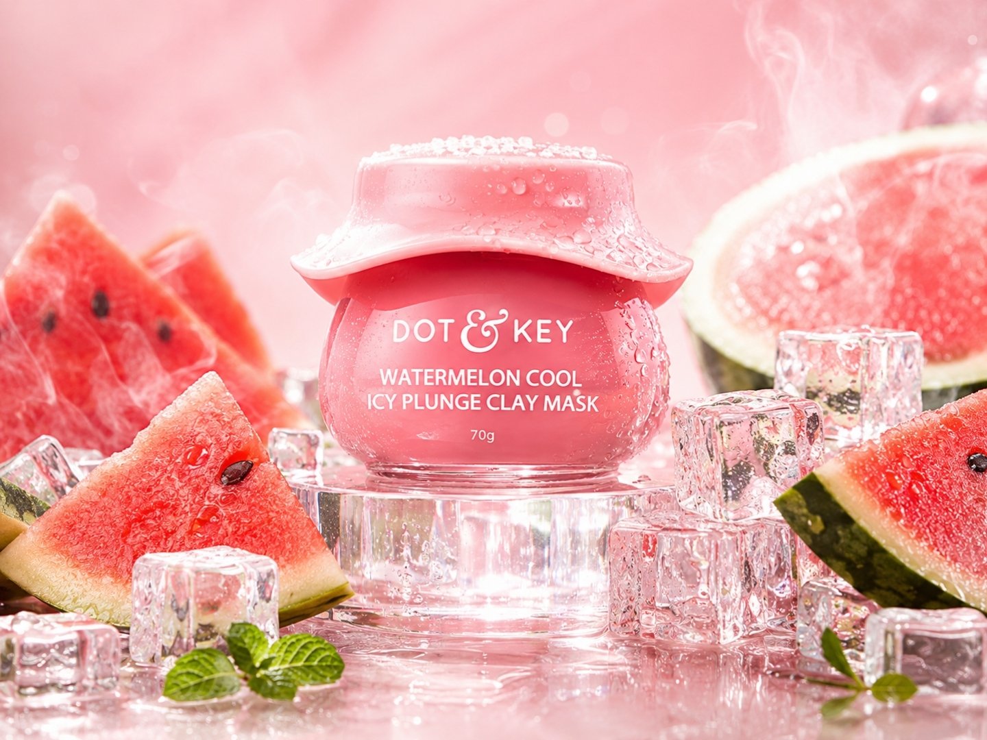 Dot & Key Watermelon Cool Icy Plunge Clay Mask (70g)