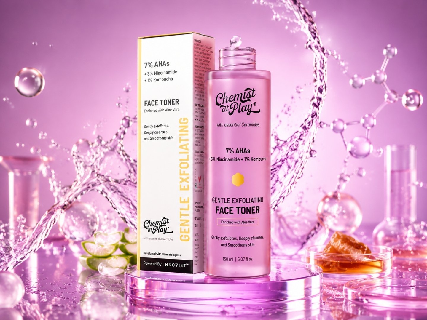 Chemist at Play Gentle Exfoliating Face Toner (150ml)
