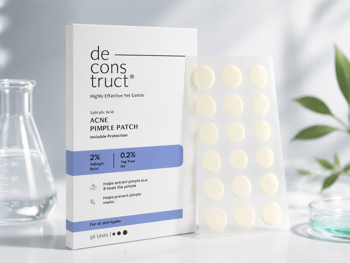 Deconstruct Acne Pimple Patch (36 patches, 2% SA)