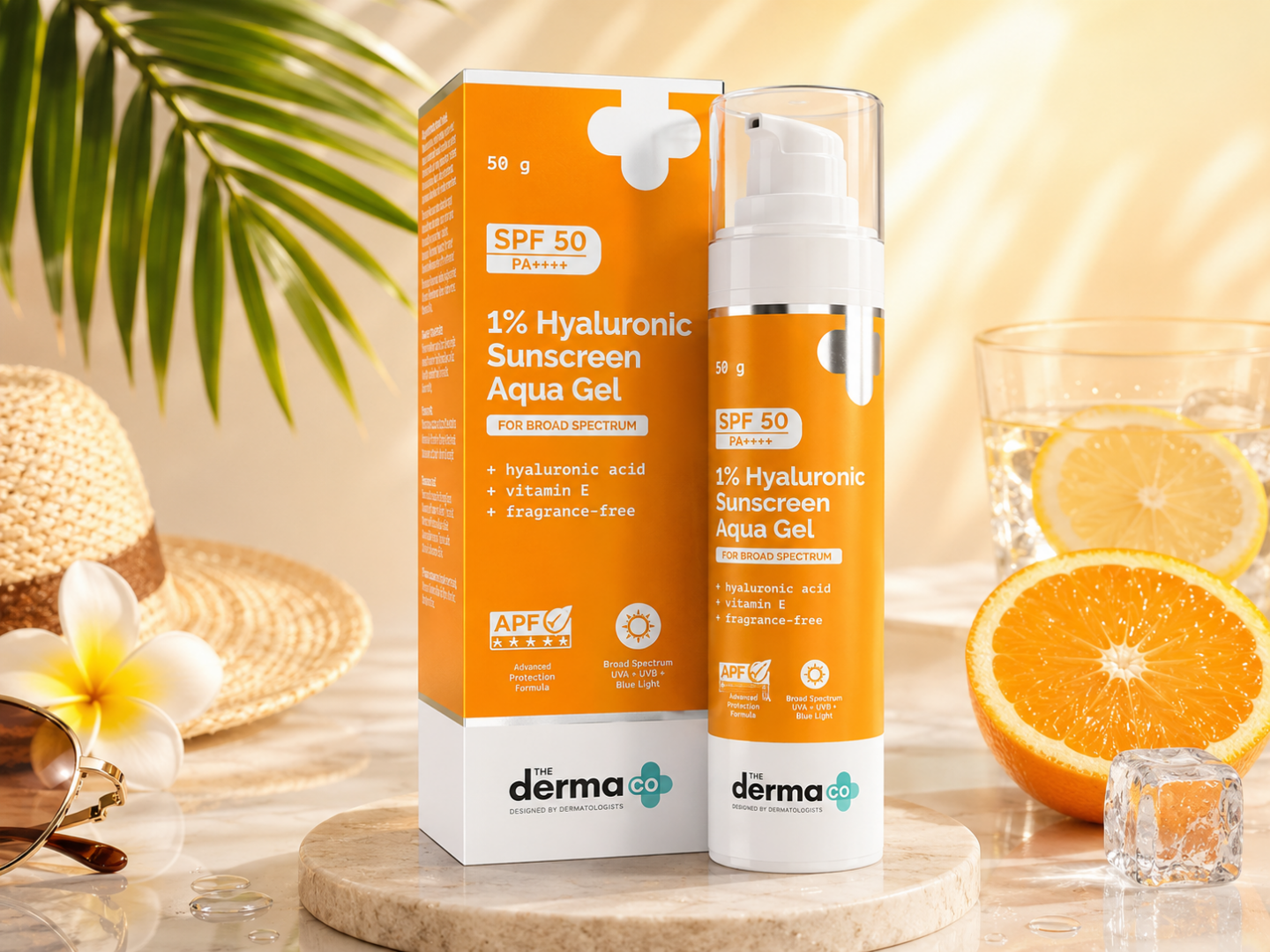 The Derma Co 1% Hyaluronic Sunscreen SPF 50
