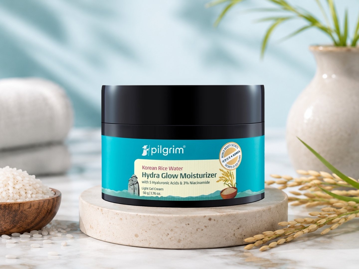 Pilgrim Korean Rice Water Hydra Glow Moisturizer (50g)