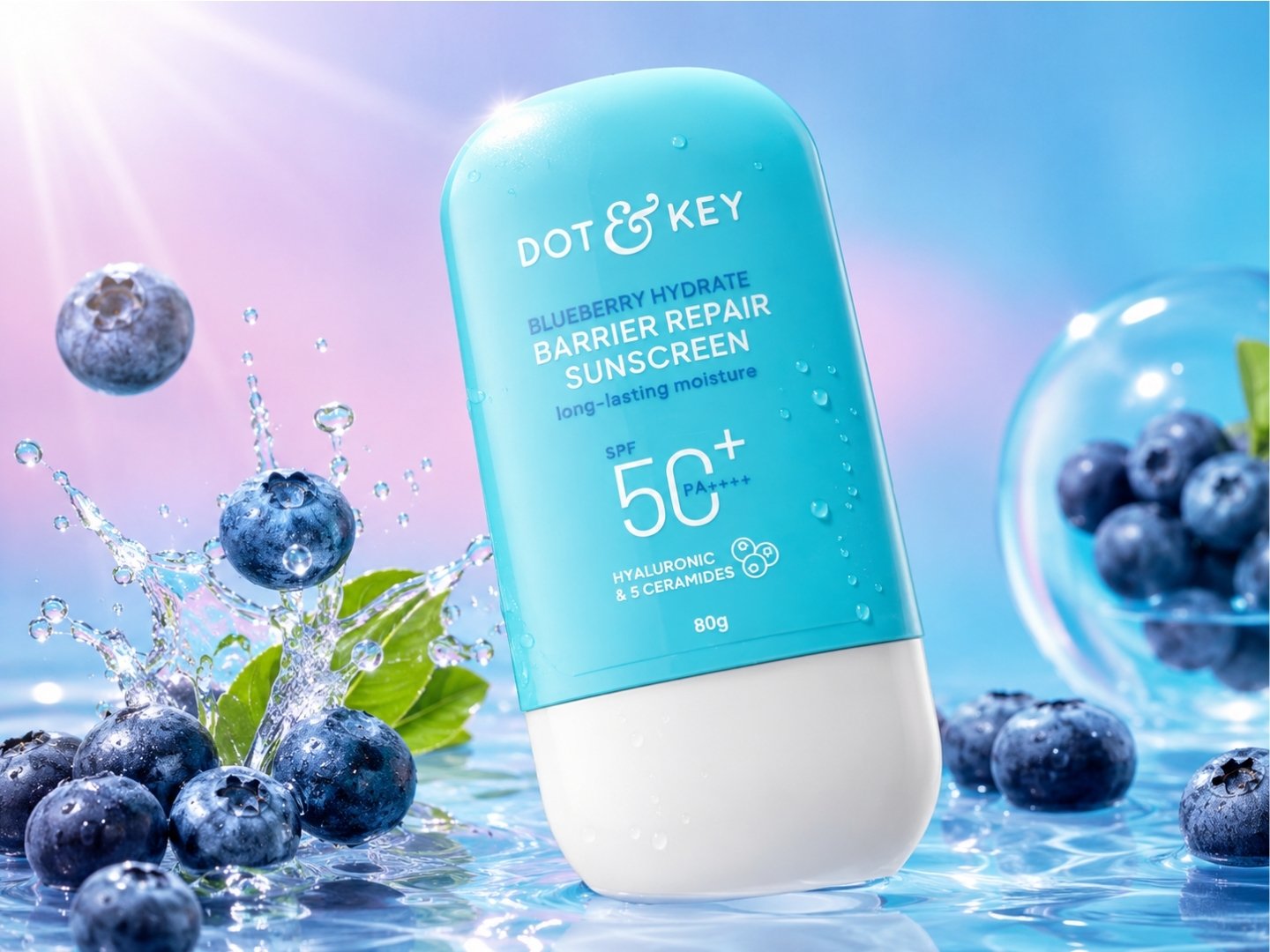 Dot & Key Blueberry Hydrate Boost Sunscreen SPF 50 PA++++ (50g)