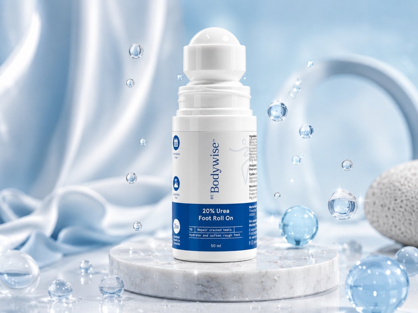 Be Bodywise 20% Urea Foot Roll On (50ml)
