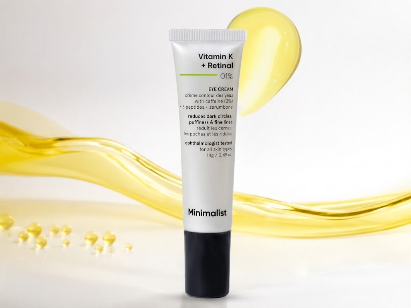 Minimalist Vitamin K + Retinal 0.1% Eye Cream (14g)