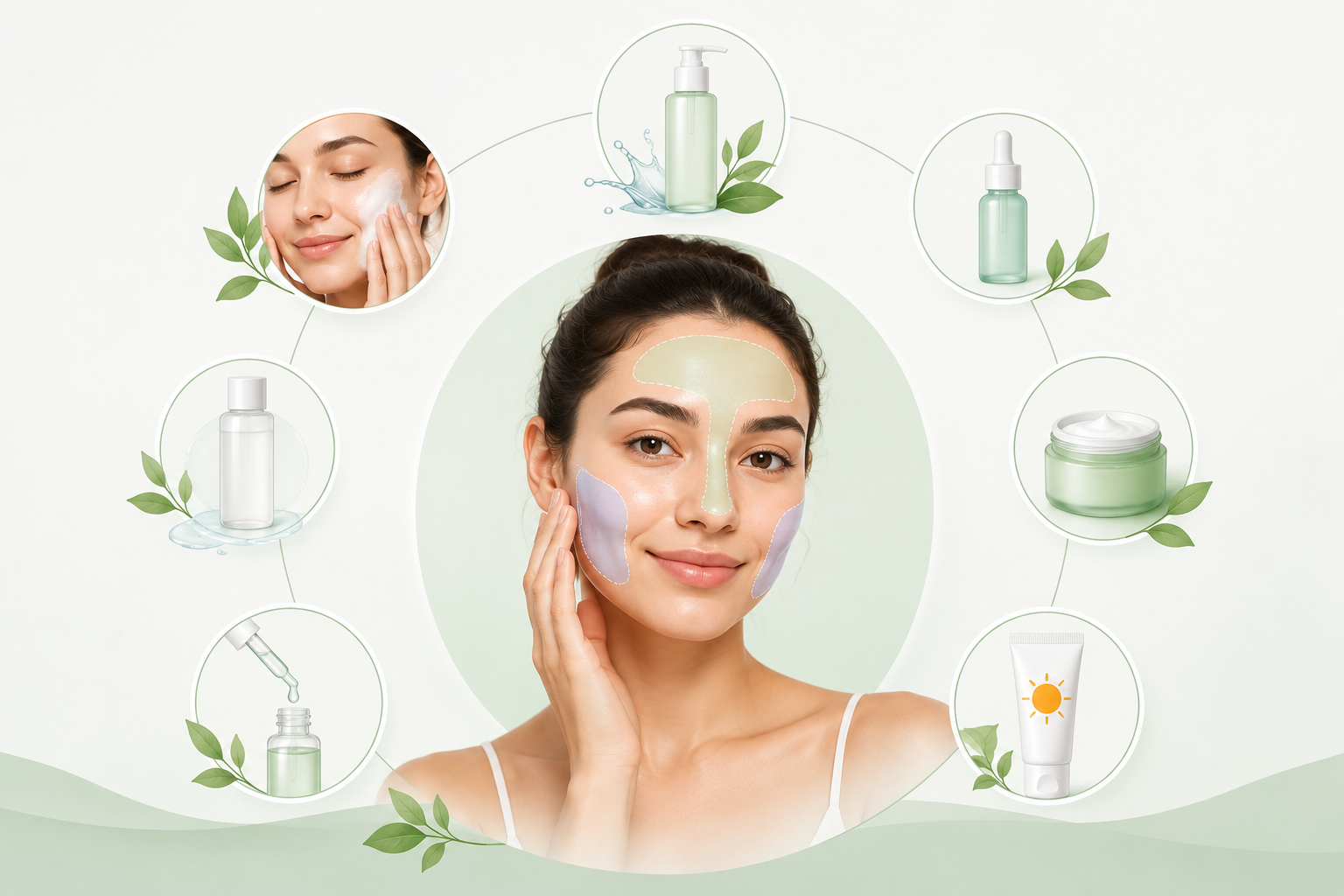 What ingredients balance combination skin?
