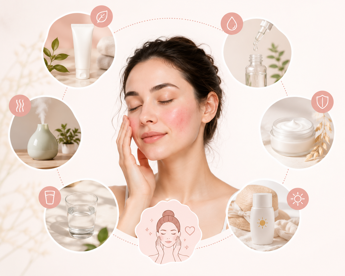 Which ingredients calm irritated, reactive skin?